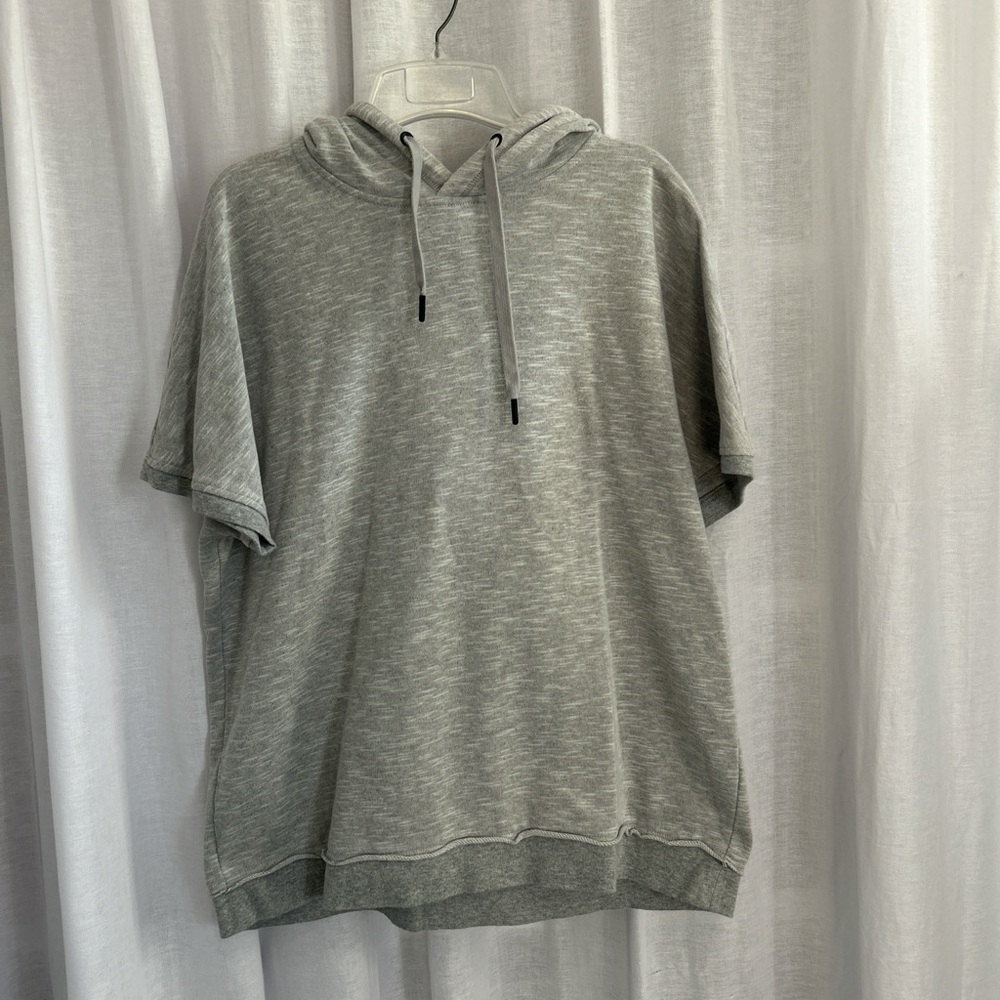 Sky Light Gray Casual Hoodie
